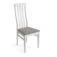 Стул для гостиной и кухни мягкий ткань белый, серый «Гермес 2» Стулбери