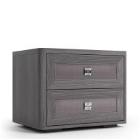 Тумба прикроватная с ящиком 55х38,9х43,1 серая Парма Нео Кураж