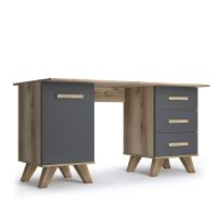 Стол письменный 140х60х71.6 серый Вега Скандинавия Кураж