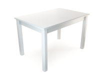 Стол обеденный 120х80х75 «Милан 2» массив бука белый Стулбери