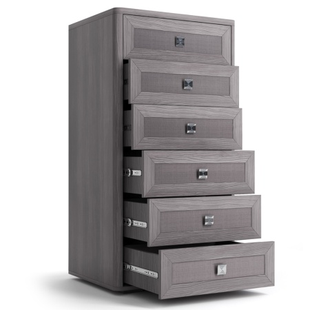 Комод с ящиками высокий 60х48,9х114,4 серый Парма Нео Кураж