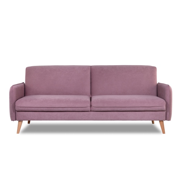 Диван трехместный с подушками 206х90х86 см розовый  ВЕЛЮР FORMULA 392 ANN FINSOFFA