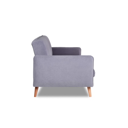 Диван трехместный с подушками 206х90х86 см серый  ВЕЛЮР FORMULA  925 ANN FINSOFFA