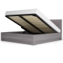 Двуспальная кровать - 1 с подъемным механизмом 140х200 серая Парма Нео Кураж