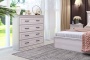 Комод  с ящиками 85,6х40,4х95,4 белый Неаполь Кураж
