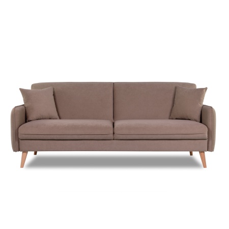 Диван трехместный с подушками 206х90х86 см коричневый  ВЕЛЮР FORMULA 225  ANN FINSOFFA