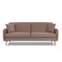 Диван трехместный с подушками 206х90х86 см коричневый  ВЕЛЮР FORMULA 225  ANN FINSOFFA