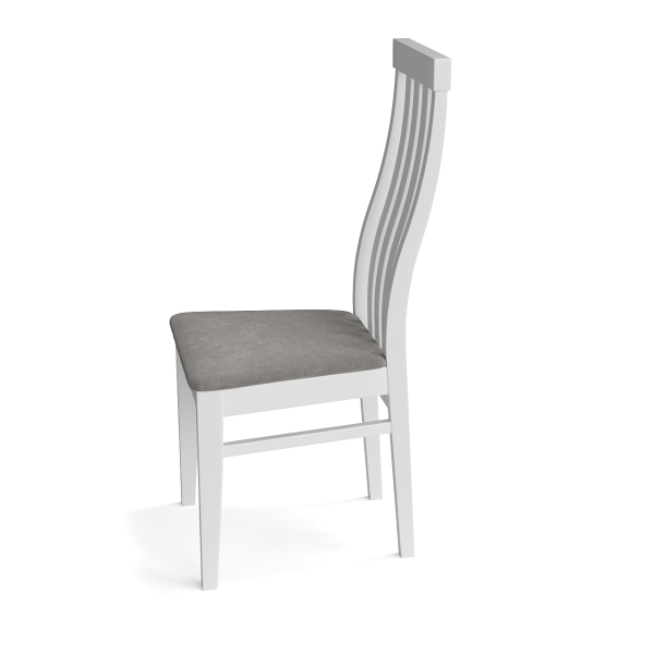 Стул для гостиной и кухни мягкий ткань белый, серый «Гермес 2» Стулбери