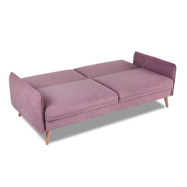 Диван трехместный с подушками 206х90х86 см розовый  ВЕЛЮР FORMULA 392 ANN FINSOFFA