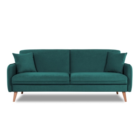 Диван трехместный с подушками 206х90х86 см зеленый  ВЕЛЮР FORMULA 668  ANN FINSOFFA