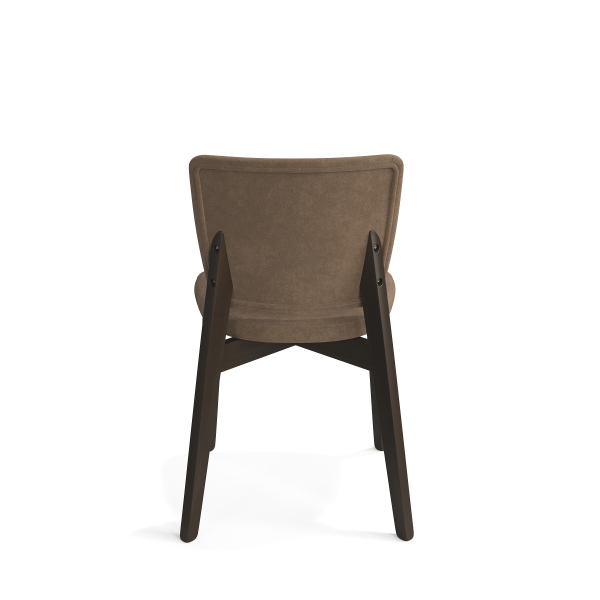 Стул для гостиной и кухни мягкий ткань коричневый «Аннабель» Стулбери