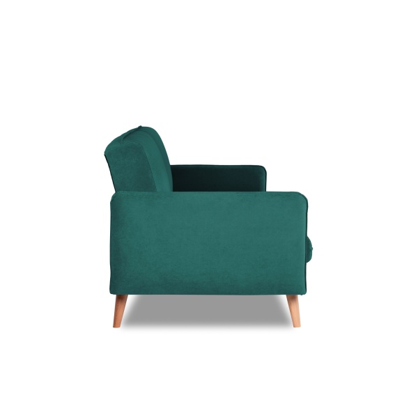 Диван трехместный с подушками 206х90х86 см зеленый  ВЕЛЮР FORMULA 668  ANN FINSOFFA