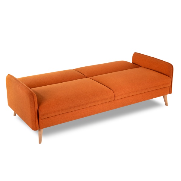 Диван трехместный с подушками 206х90х86 см оранжевый Жаккард UNO Terracotta ANN FINSOFFA