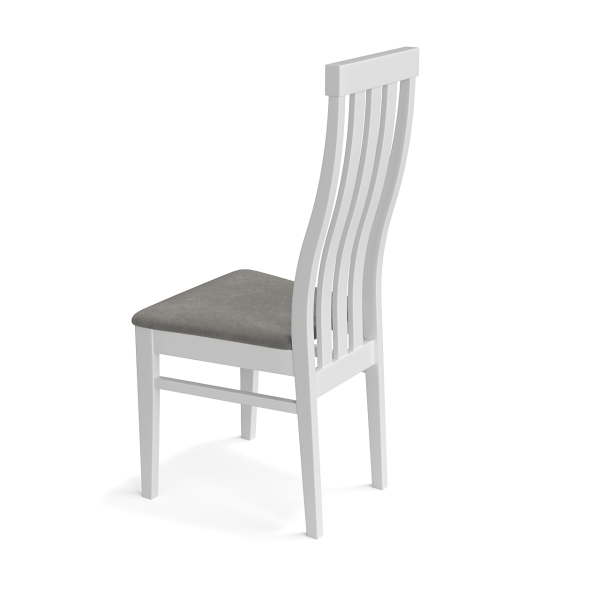 Стул для гостиной и кухни мягкий ткань белый, серый «Гермес 2» Стулбери