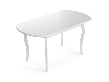 Стол обеденный 120х80х75 «Грация» массив бука белый Стулбери