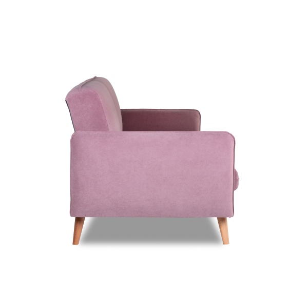 Диван трехместный с подушками 206х90х86 см розовый  ВЕЛЮР FORMULA 392 ANN FINSOFFA