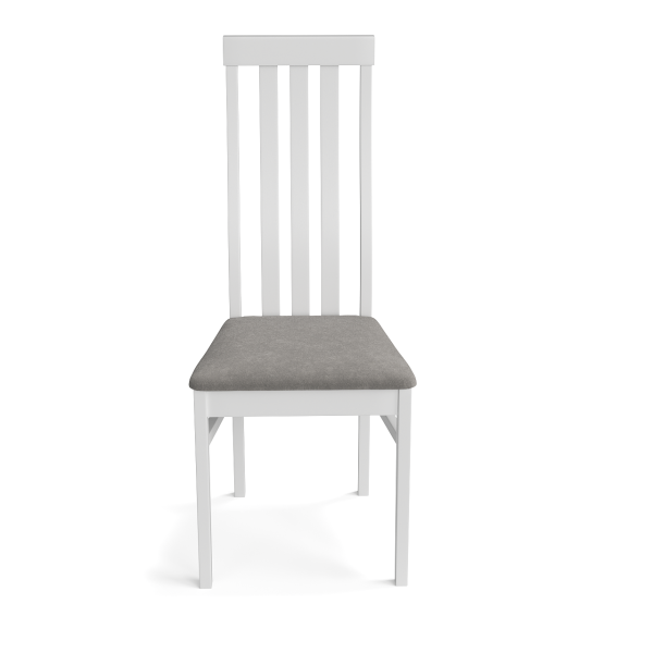 Стул для гостиной и кухни мягкий ткань белый, серый «Гермес 2» Стулбери