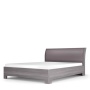 Двуспальная кровать-3 с основанием 140х200 серая Парма Нео Кураж