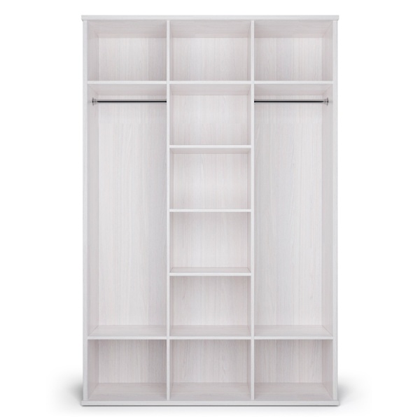 Шкаф распашной трехдверный (корпус)145х57,9х221,7 белый Парма Нео Кураж