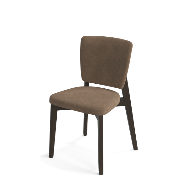 Стул для гостиной и кухни мягкий ткань коричневый «Аннабель» Стулбери