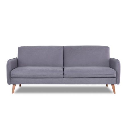 Диван трехместный с подушками 206х90х86 см серый  ВЕЛЮР FORMULA  925 ANN FINSOFFA