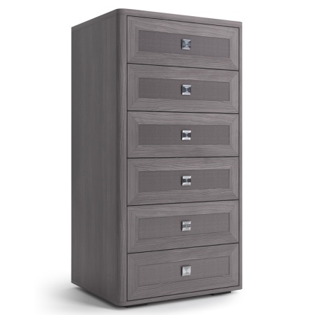 Комод с ящиками высокий 60х48,9х114,4 серый Парма Нео Кураж