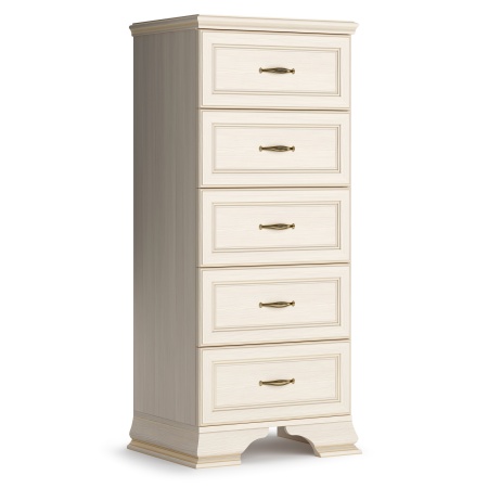 Комод с ящиками высокий 54,4х38,3х121,1  бежевый Сиена Кураж