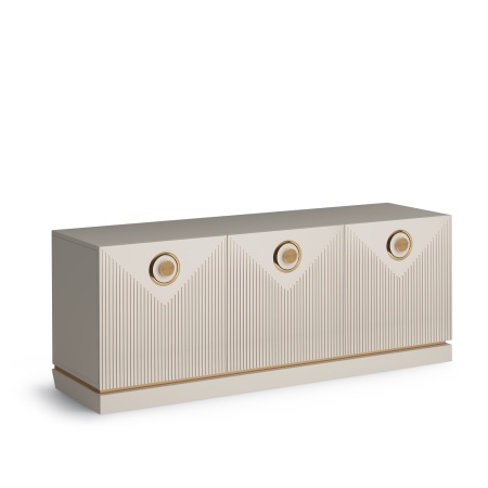 Тумба под телевизор 135х42х52,6 бежевая Капри Кураж