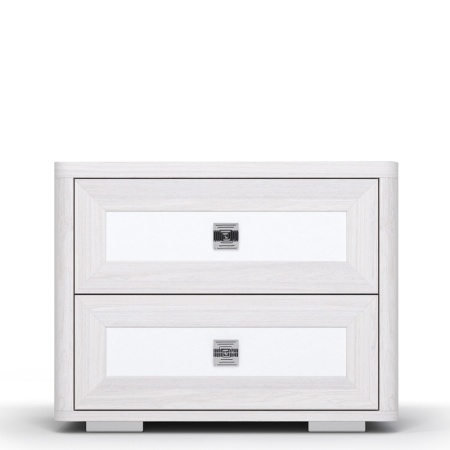 Тумба прикроватная с ящиком 55х38,9х43,1 белая Парма Нео Кураж