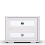 Тумба прикроватная с ящиком 55х38,9х43,1 белая Парма Нео Кураж