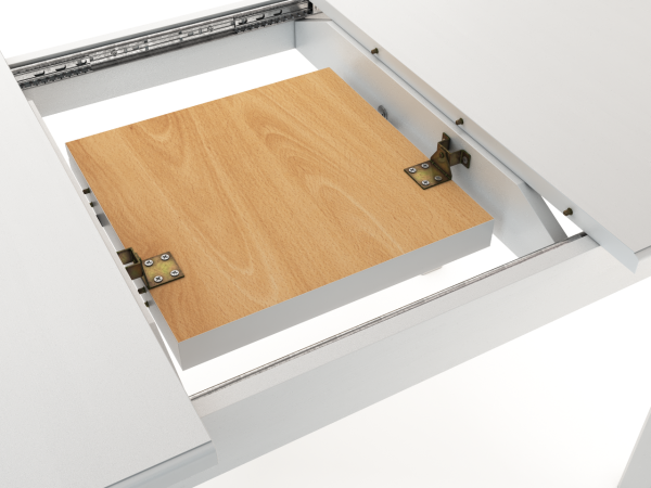 Стол обеденный 120х80х75 «Милан 2» массив бука белый Стулбери