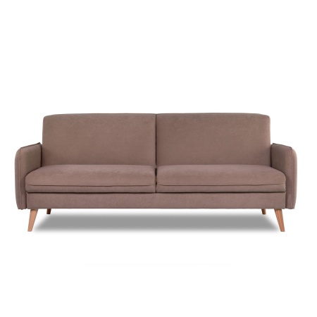 Диван трехместный с подушками 206х90х86 см коричневый  ВЕЛЮР FORMULA 225  ANN FINSOFFA