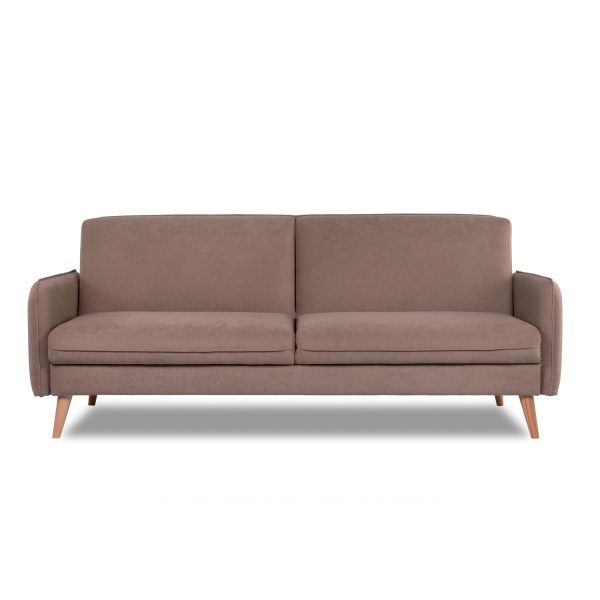 Диван трехместный с подушками 206х90х86 см коричневый  ВЕЛЮР FORMULA 225  ANN FINSOFFA