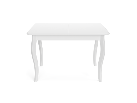 Стол обеденный 120х80х75 «Грация» массив бука белый Стулбери