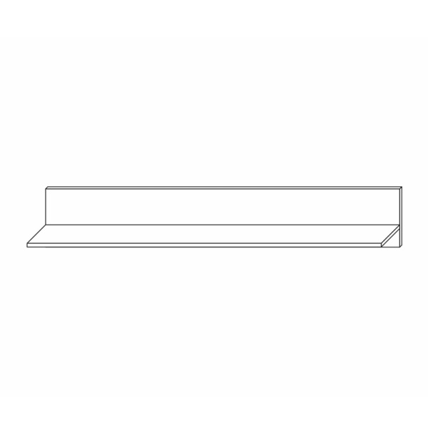 Полка навесная 90х21,6х25 белая Вега Скандинавия Кураж