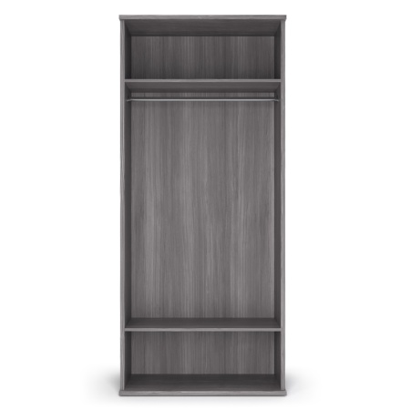 Шкаф распашной (корпус) 96,8х57,9х221,7 серый Парма Нео Кураж