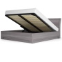 Двуспальная кровать-3 с подъемным механизмом 160х200 серая Парма Нео Кураж