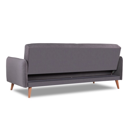 Диван трехместный с подушками 206х90х86 см серый  ВЕЛЮР FORMULA  925 ANN FINSOFFA