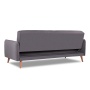 Диван трехместный с подушками 206х90х86 см серый  ВЕЛЮР FORMULA  925 ANN FINSOFFA