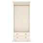 Шкаф распашной двухверный с ящиками (корпус) 95,6х58,2х213 бежевый Сиена Кураж