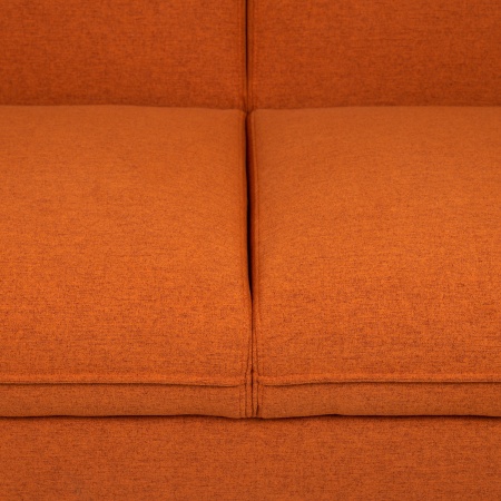 Диван трехместный с подушками 206х90х86 см оранжевый Жаккард UNO Terracotta ANN FINSOFFA