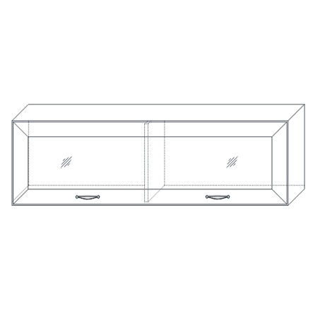 Полка навесная 130х24,1х40 бежевая Сиена Кураж