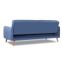 Диван трехместный с подушками 206х90х86 см синий  Велюр Priority 795 ANN FINSOFFA
