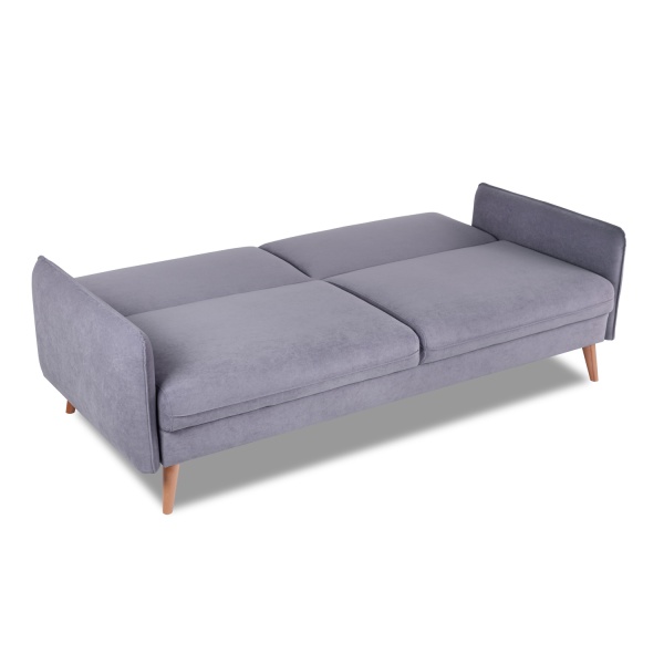 Диван трехместный с подушками 206х90х86 см серый  ВЕЛЮР FORMULA  925 ANN FINSOFFA