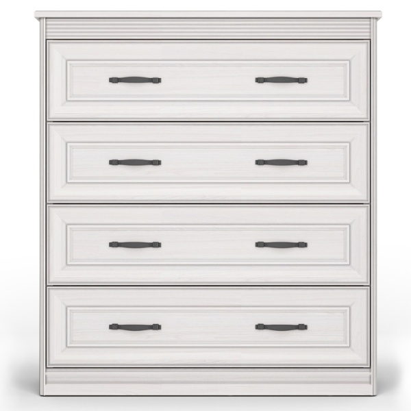 Комод  с ящиками 85,6х40,4х95,4 белый Неаполь Кураж